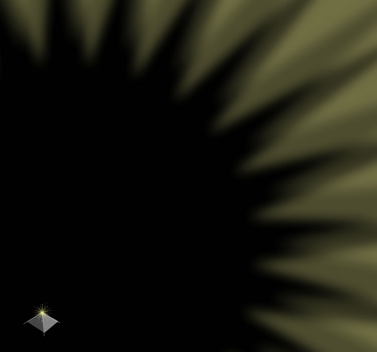 This is an artists rendition of the point-of-view from the outer box out in space, looking down at the inner box apex of the pyramid. You would see this view during an OBE.